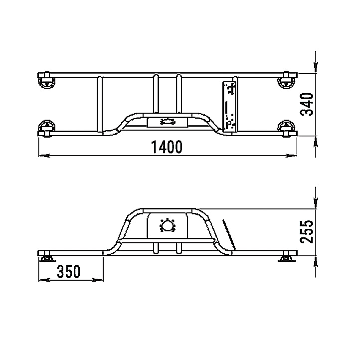 Стойка рулевая с бортовым креплением малая в Пензе