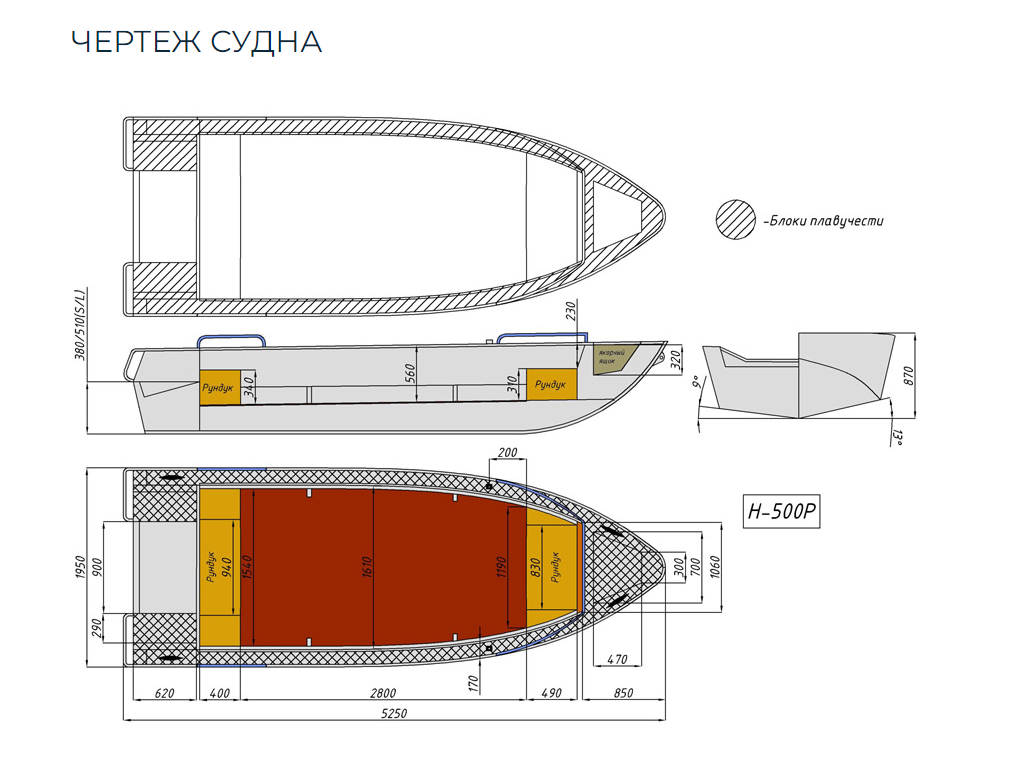Алюминиевая лодка Неман-500 P в Пензе