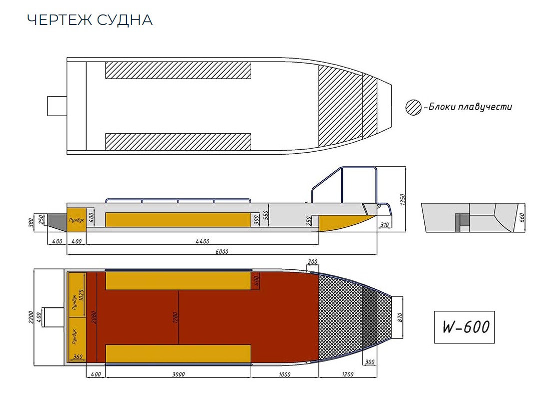 Алюминиевая лодка Wyatboat-600 в Пензе