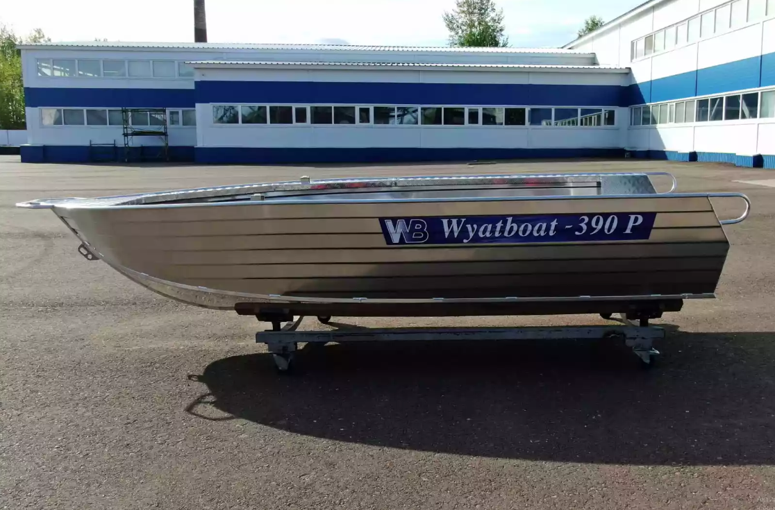 Алюминиевая лодка Wyatboat-390РМ увеличенный борт в Пензе