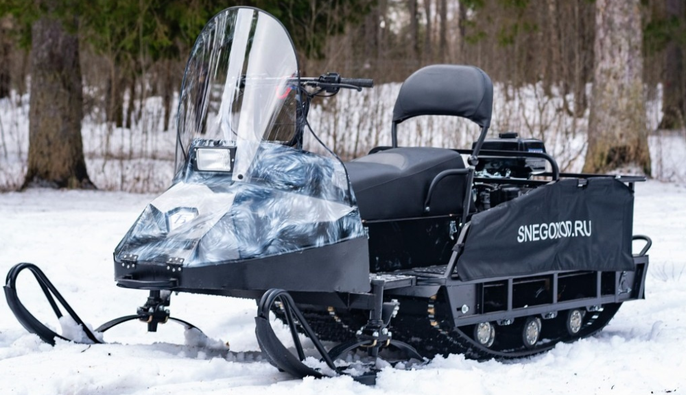 Миниснегоход Бурлак Егерь Экспедитор 15 л.с. , реверс, тормоз, капот белый в Пензе