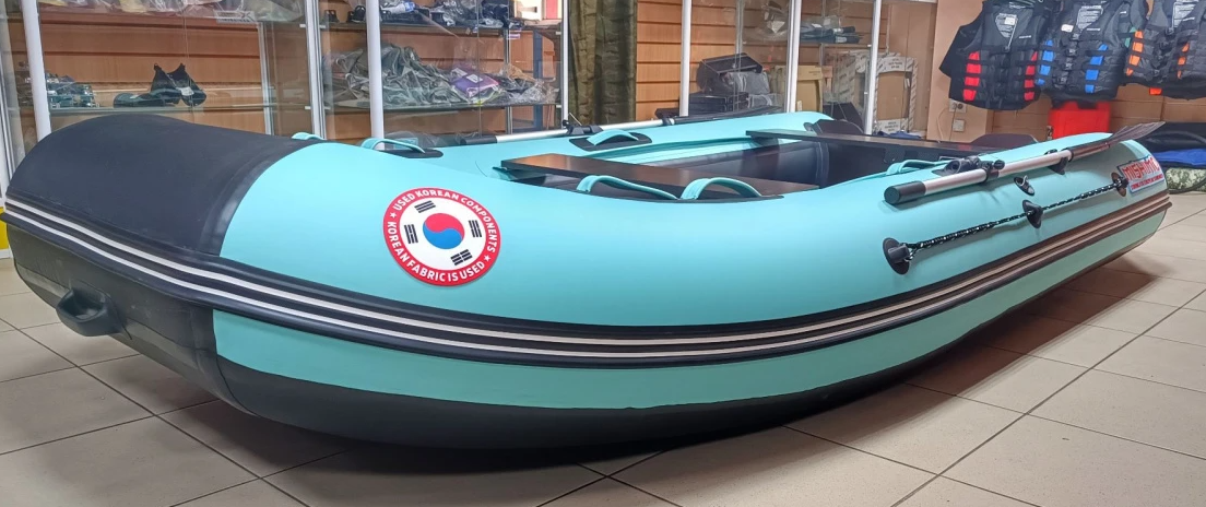 КОМПЛЕКТ ЛОДКА MISHIMO LITE 350 + МОТОР 9,8 Л.С. в Пензе