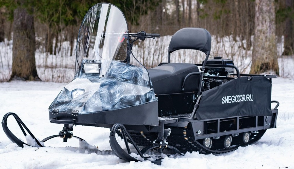 Миниснегоход Бурлак Егерь Экспедитор 15 л.с. , реверс, тормоз, капот белый в Пензе