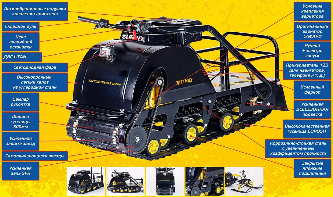 Мотобуксировщик OPTI MAX 20 в Пензе