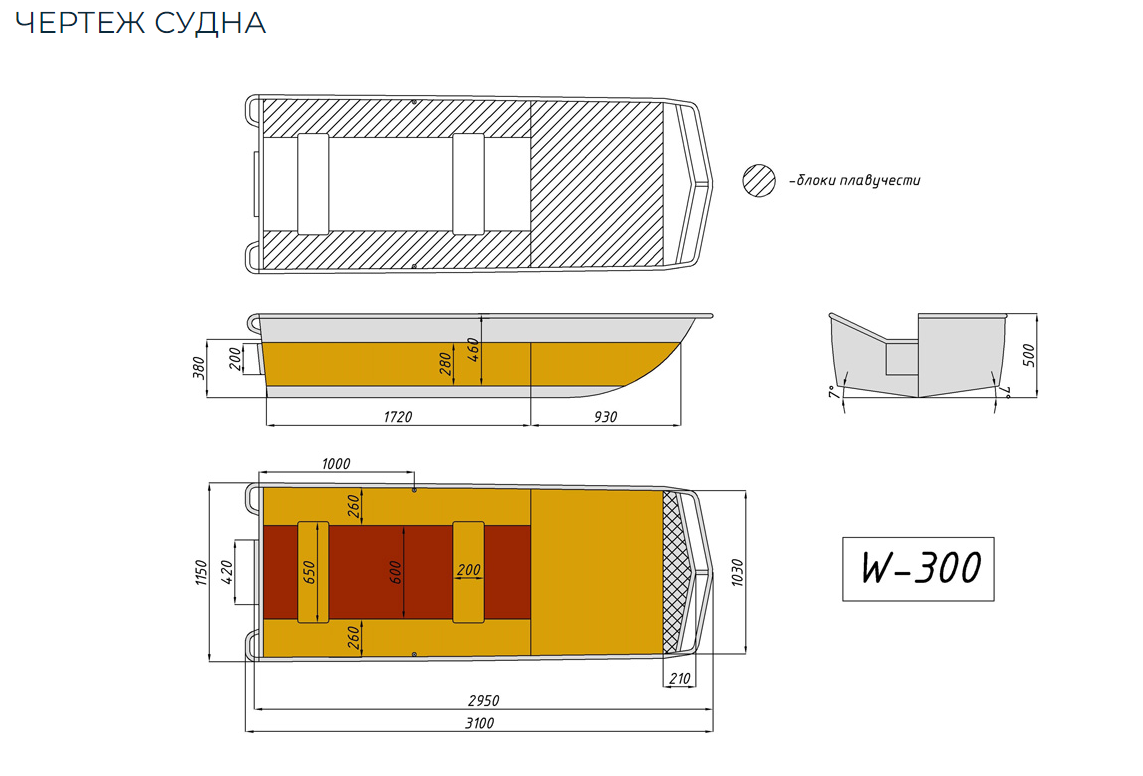 Алюминиевая лодка Wyatboat-300 в Пензе