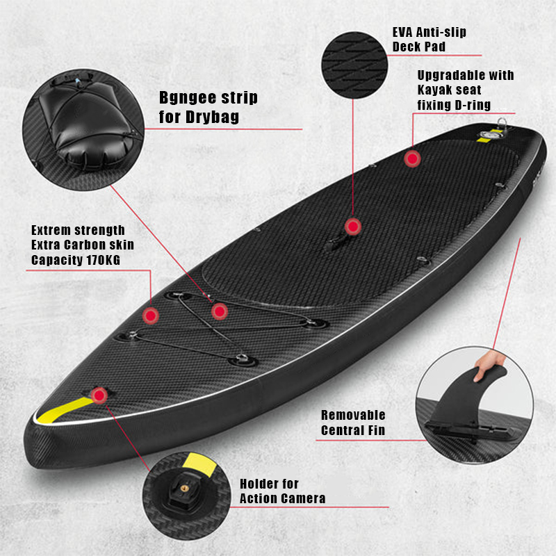 SUP (САП) ДОСКА MISHIMO CARBON DARKSIDE 10.6’ (325СМ) в Пензе