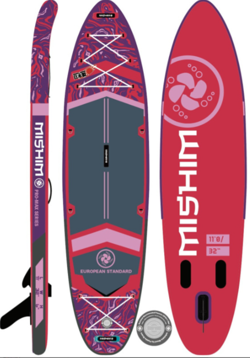 SUP (САП) Доска MISHIMO PRO-MAX Viva Magenta 10.8’ (330см) в Пензе