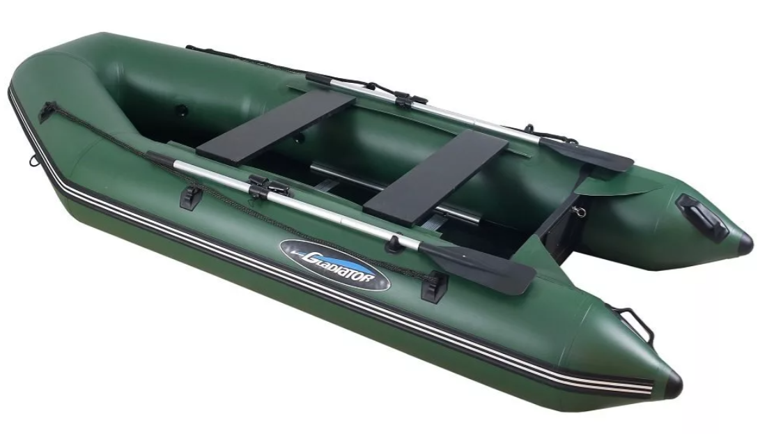 МОТОРНО-ГРЕБНАЯ ЛОДКА ПВХ GLADIATOR А 340 ТК С ФАНЕРНЫМ ПОЛОМ в Пензе