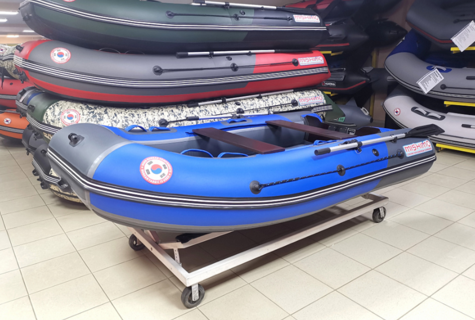 КОМПЛЕКТ Лодка MISHIMO PRO 350 + ЛОДОЧНЫЙ МОТОР MARLIN MP 9.9 (20) AMHS PRO в Пензе