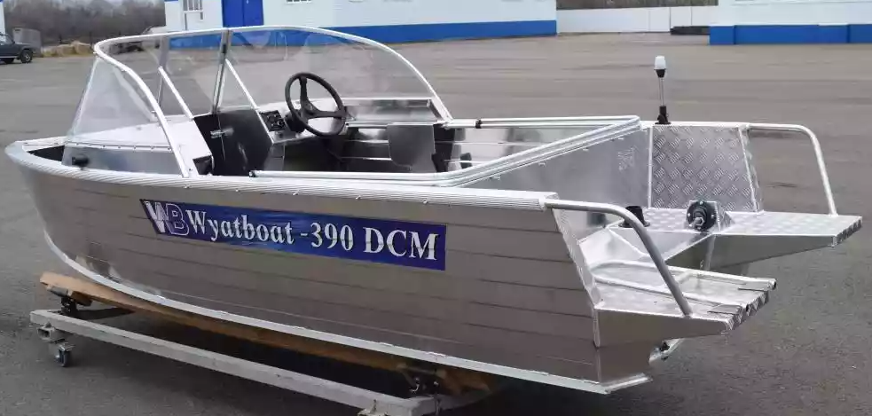 Алюминиевая лодка Wyatboat-390 DCM Увеличенный борт в Пензе