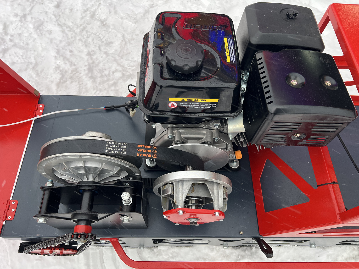 Мотобуксировщик EX-MOTO SNOWDOG S500 15л.с в Пензе