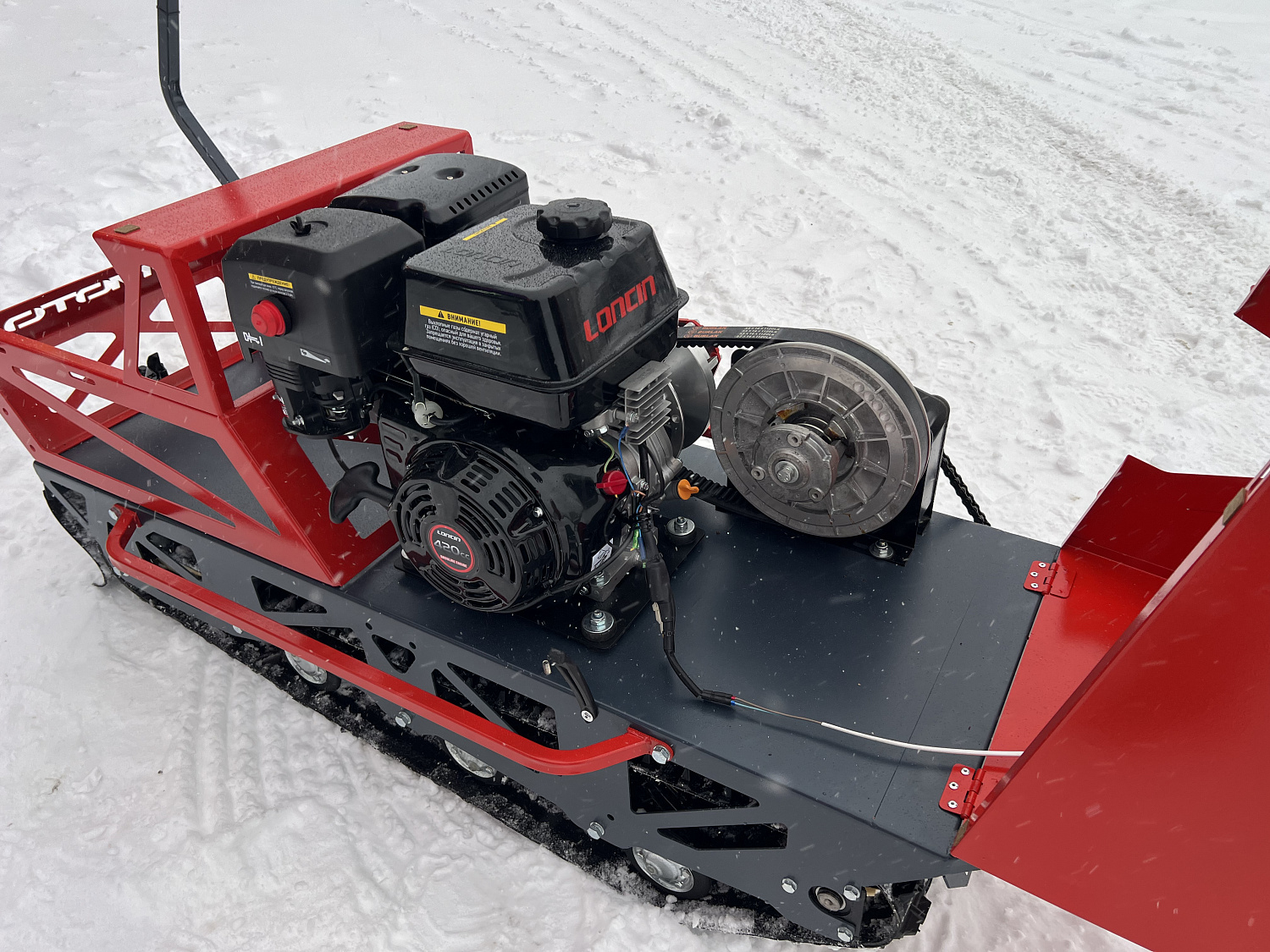 Мотобуксировщик EX-MOTO SNOWDOG S500 15л.с в Пензе